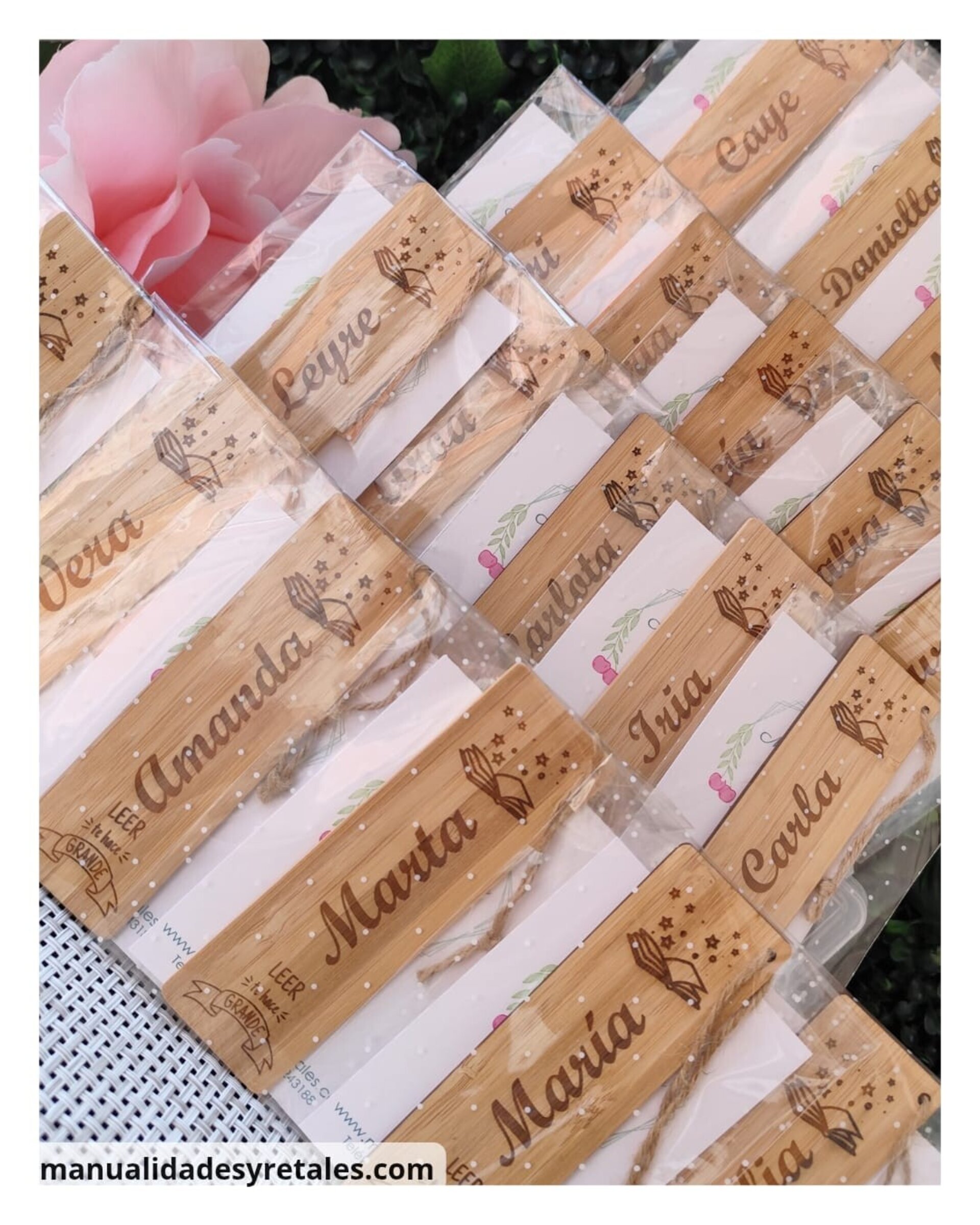Marcapáginas personalizado de bambú - 2
