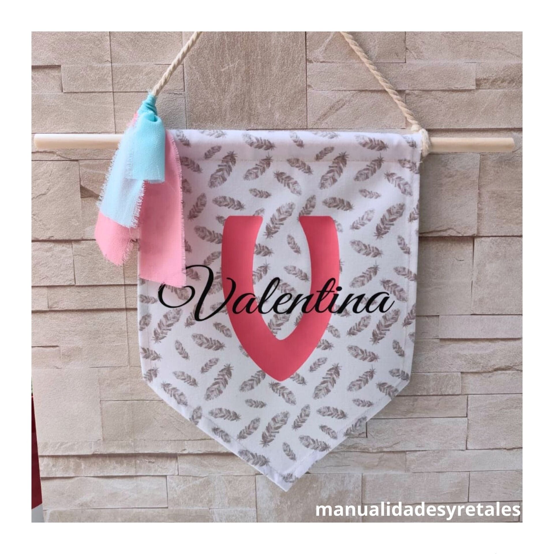 Banderin plumas personalizado - 4