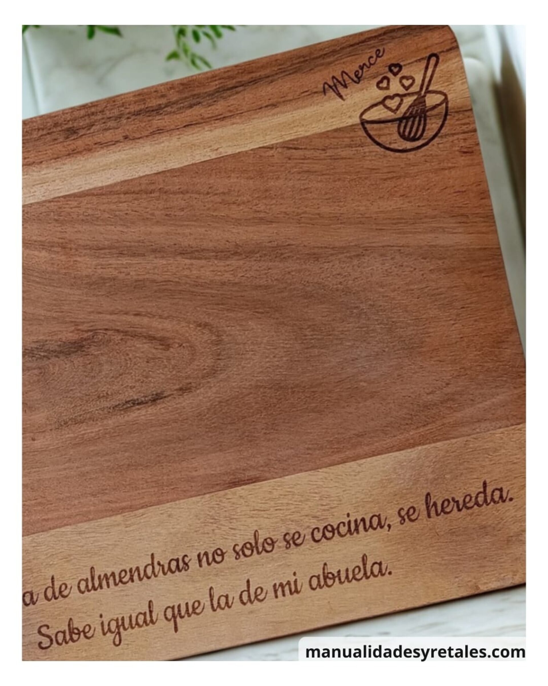 Tabla cocina de acacia 32x25cm - 6