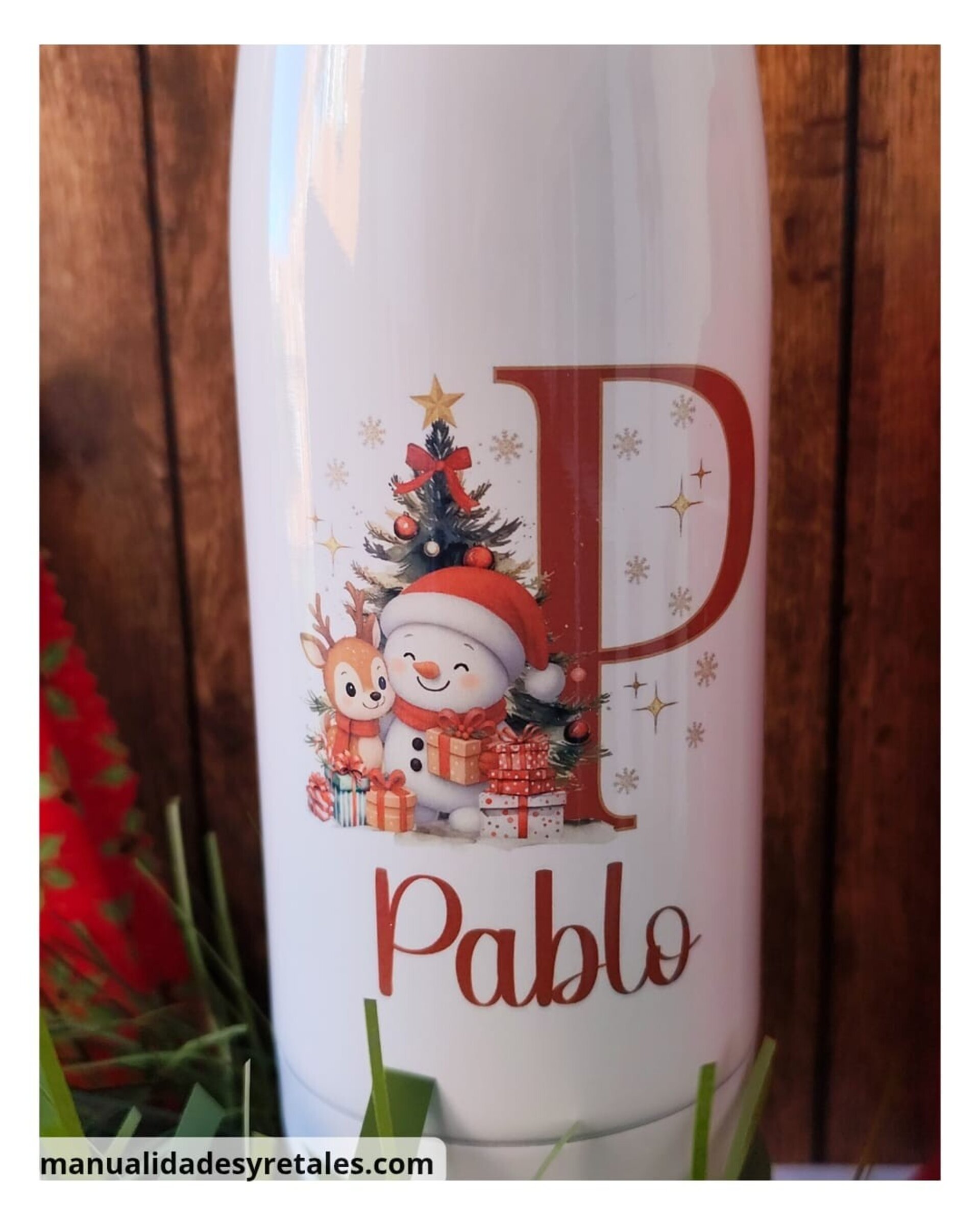 Botella térmica 500ml muñecos navidad - 2