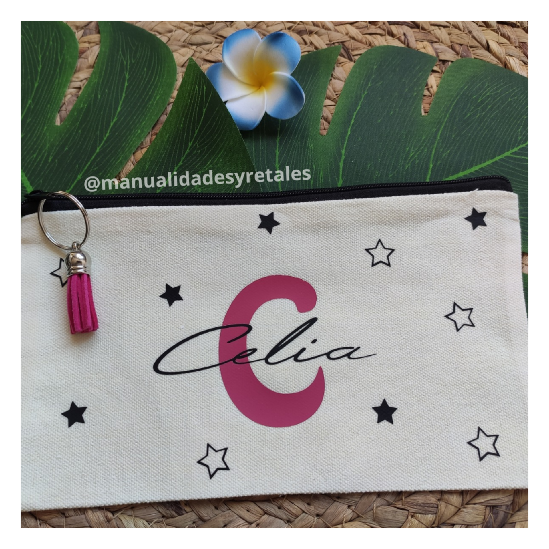 Neceser inicial y nombre con estrellas - 5