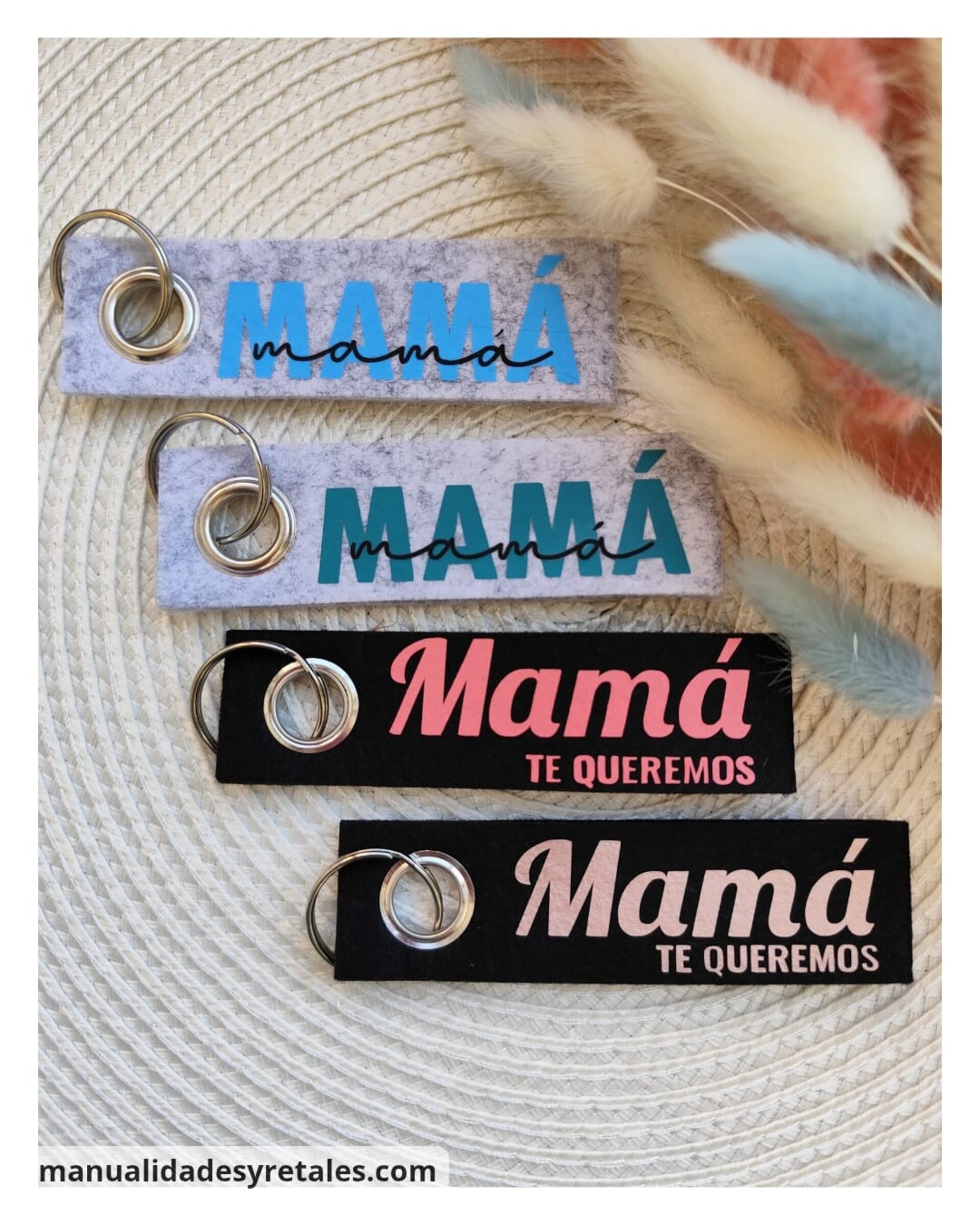 Llavero fieltro mamá - 5