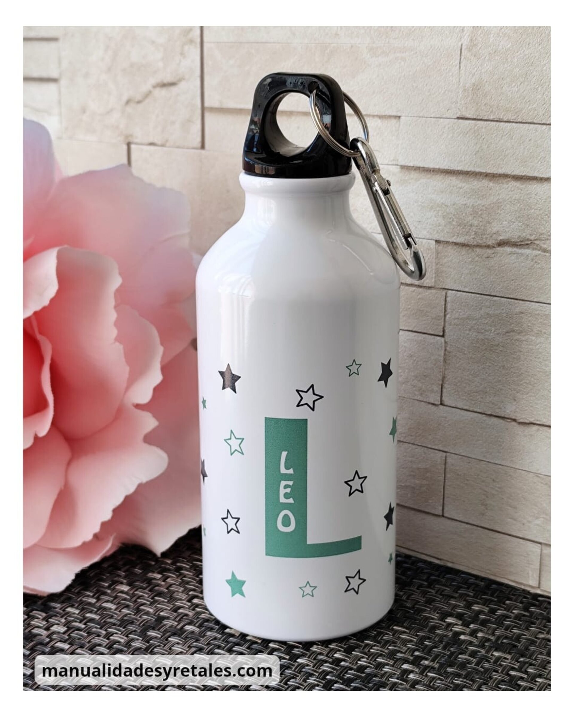 Bidón personalizado con mosquetón 400ml - 1