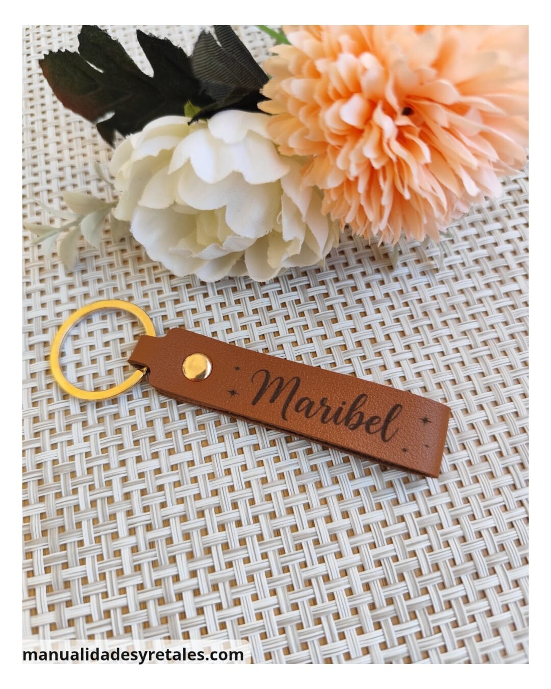 Llavero polipiel grabado - 4