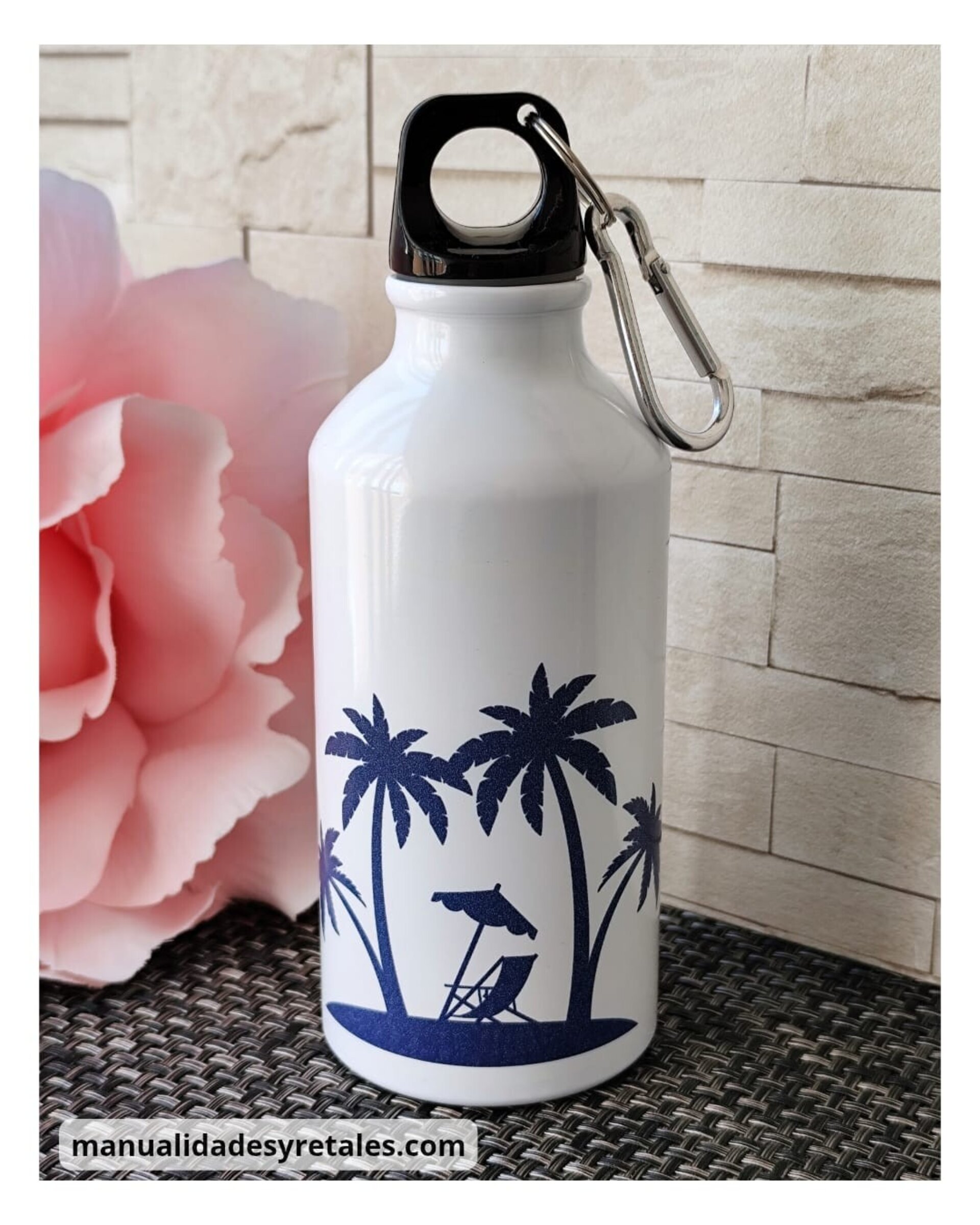 Bidón personalizado con mosquetón 400ml - 4