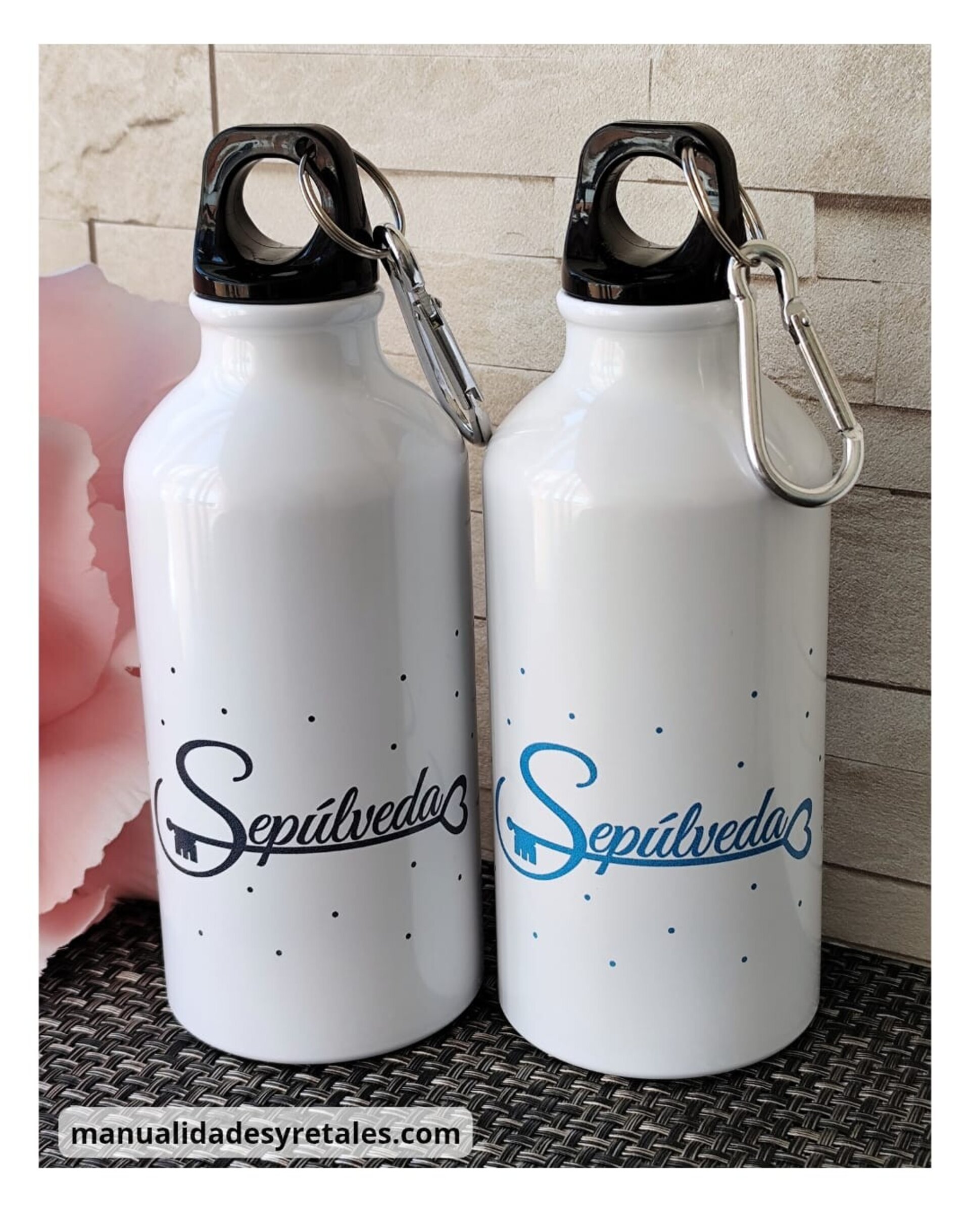 Bidón personalizado con mosquetón 400ml - 3