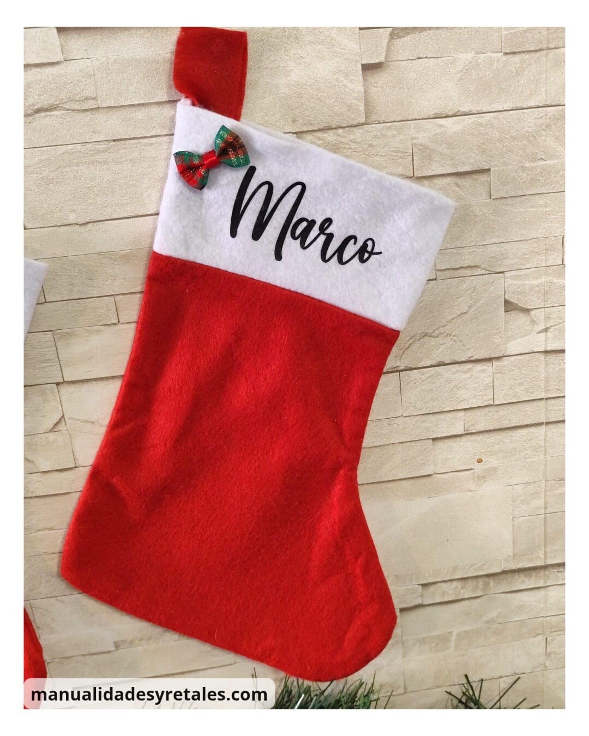 Calcetín navideño personalizado - 7