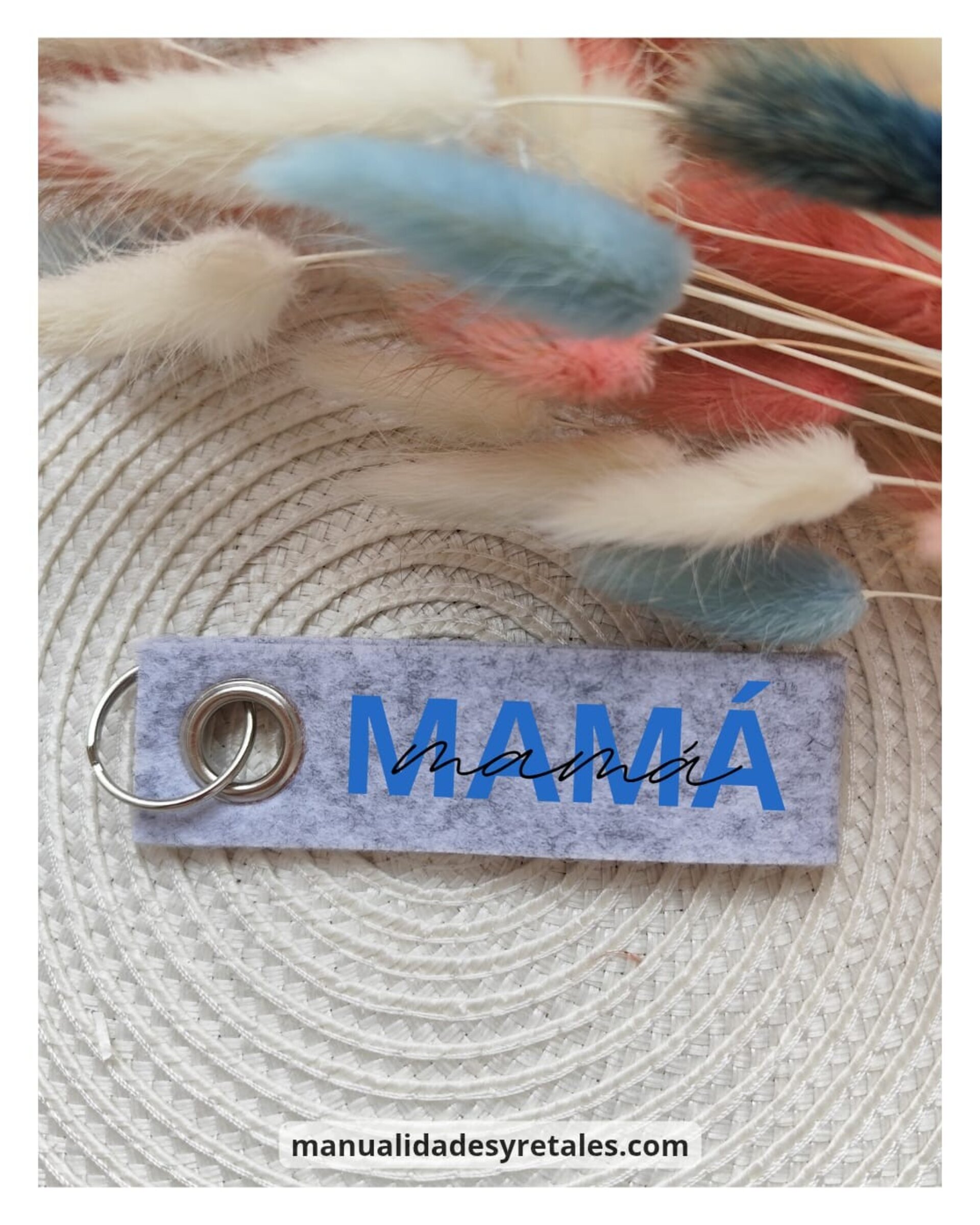 Llavero fieltro mamá - 2