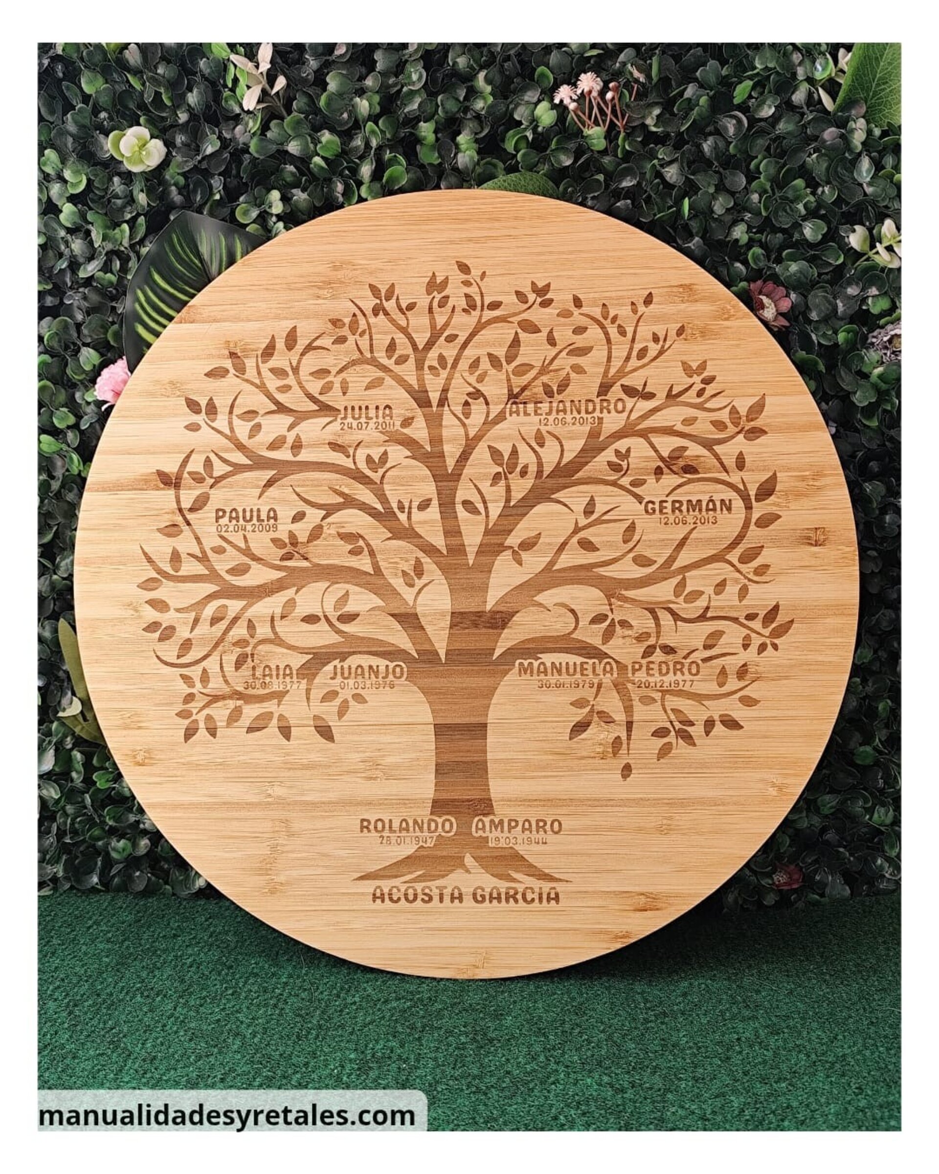 Árbol genealógico personalizado grande con fotos - 3