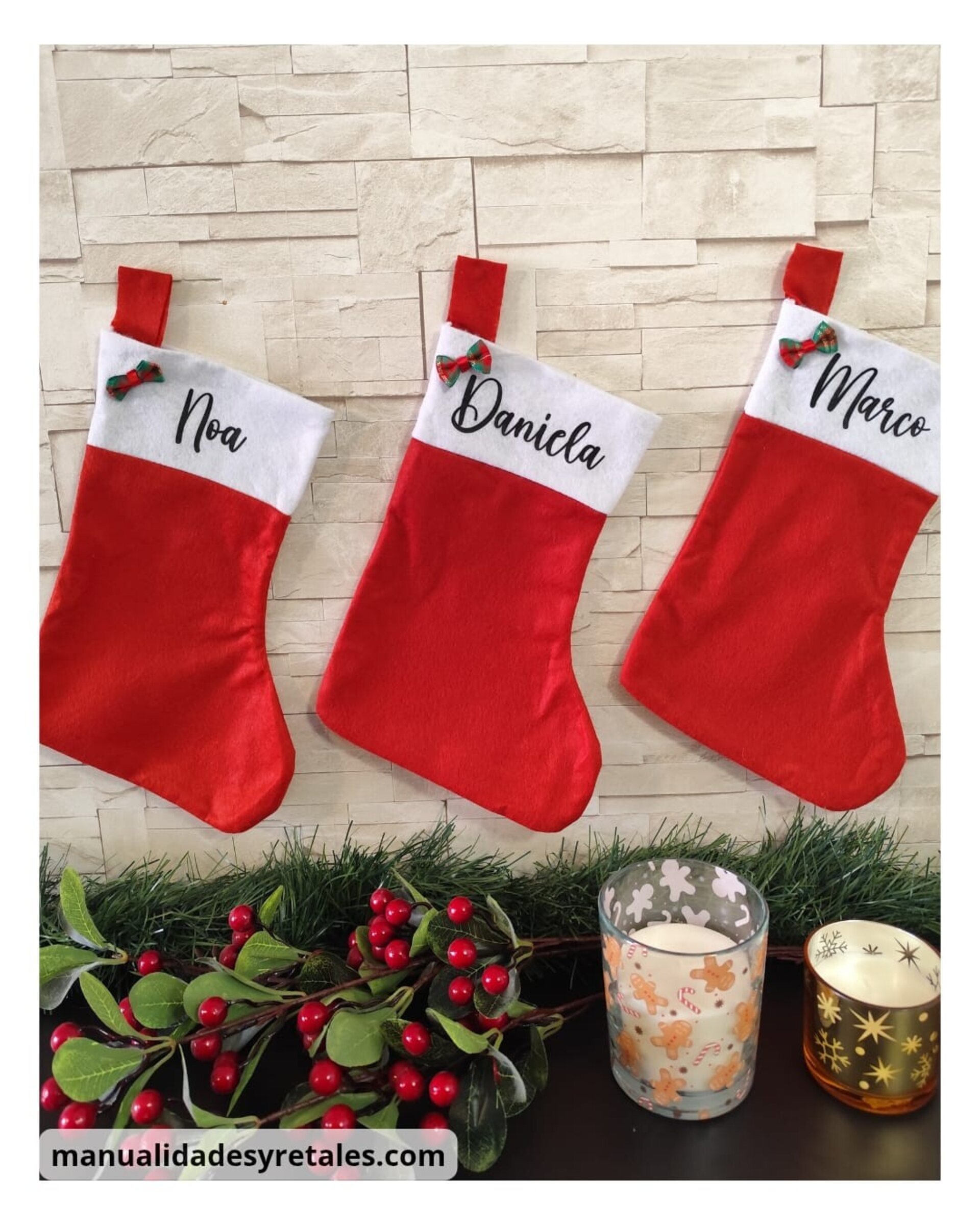 Calcetín navideño personalizado - 1