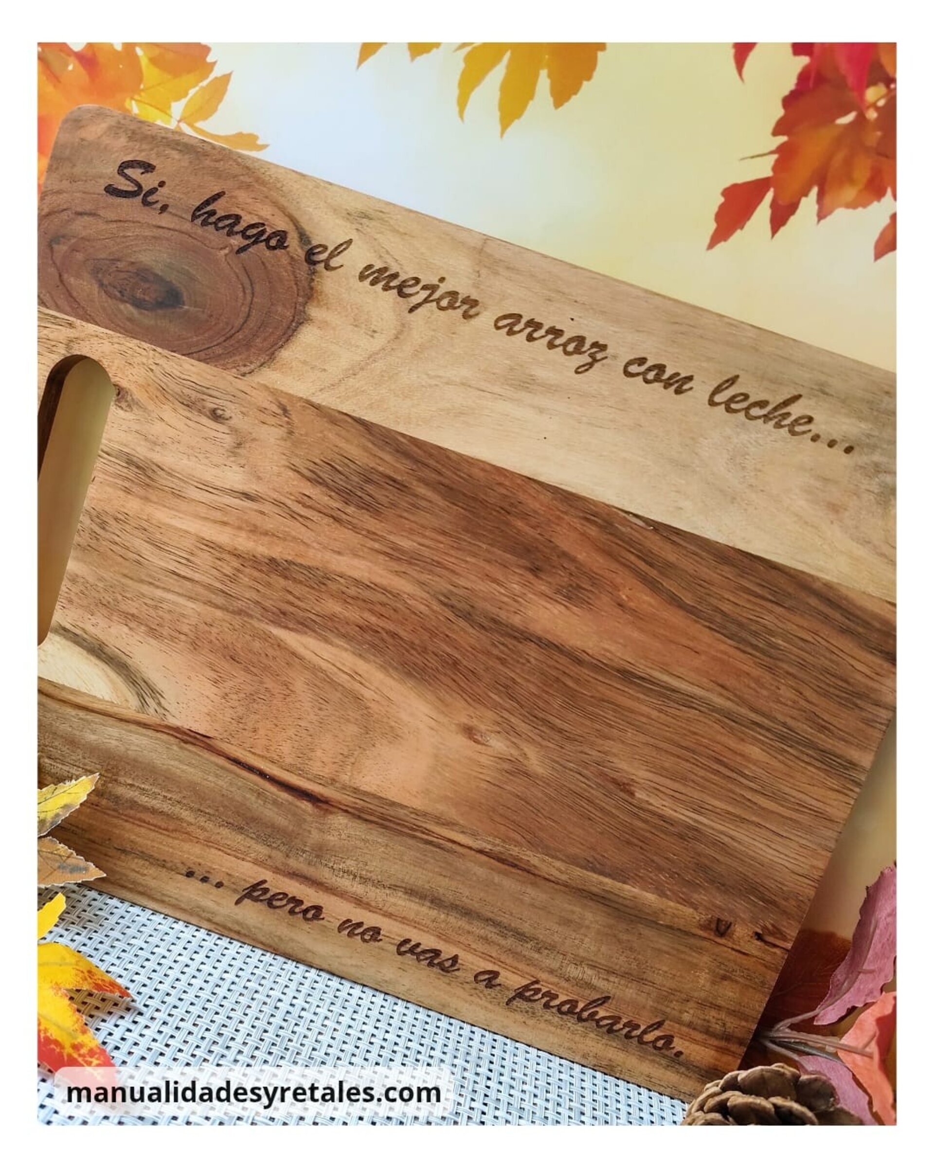 Tabla cocina de acacia 32x25cm - 5