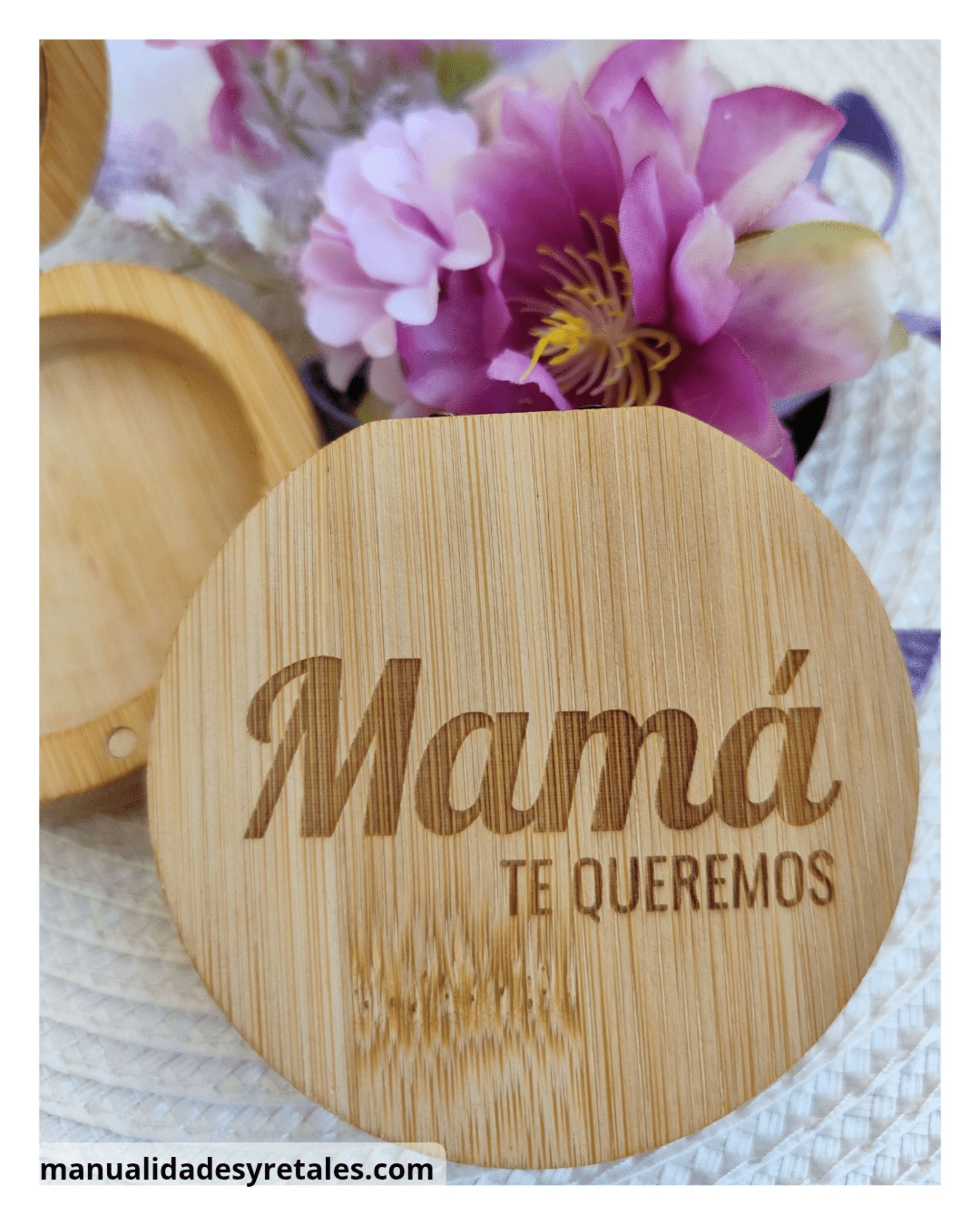 joyero de bambú personalizado mamá - 4