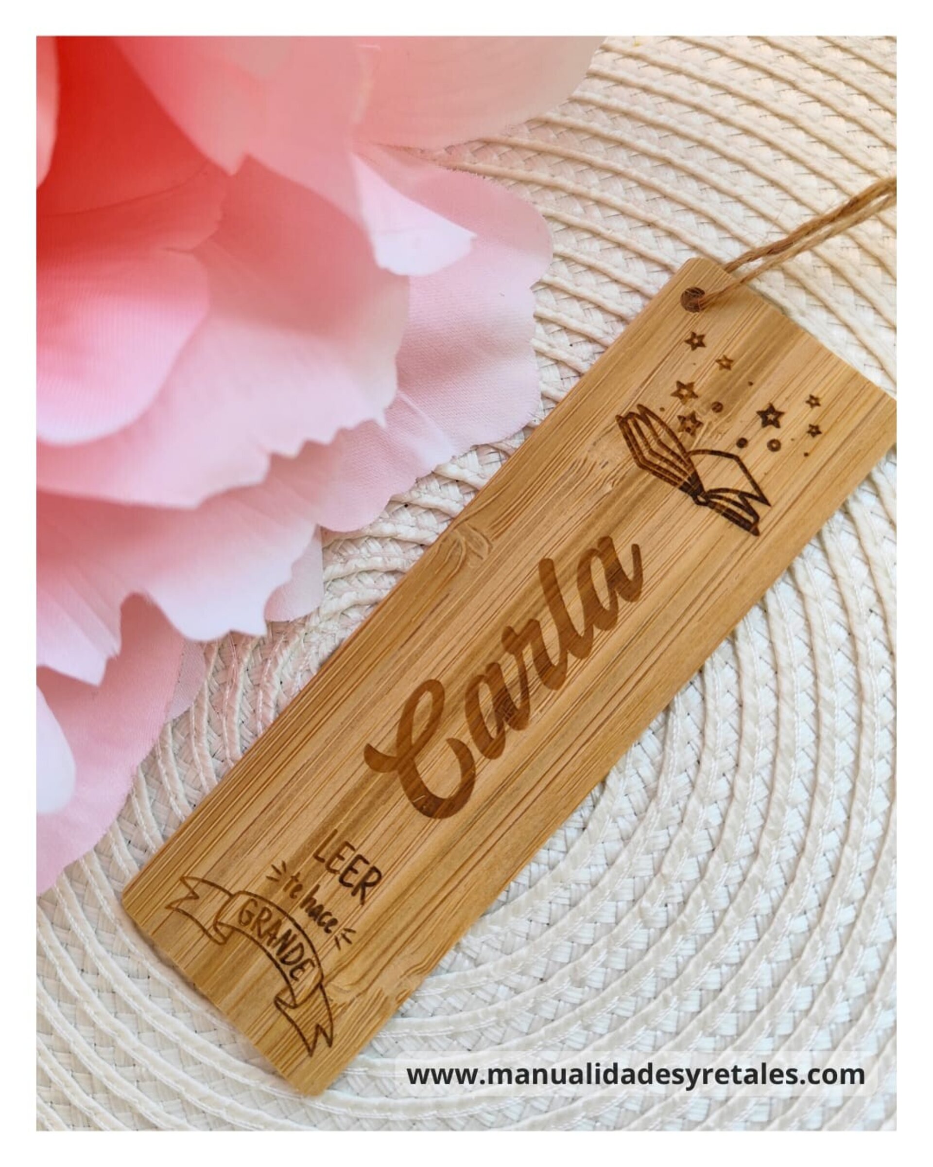 Marcapáginas personalizado de bambú - 2