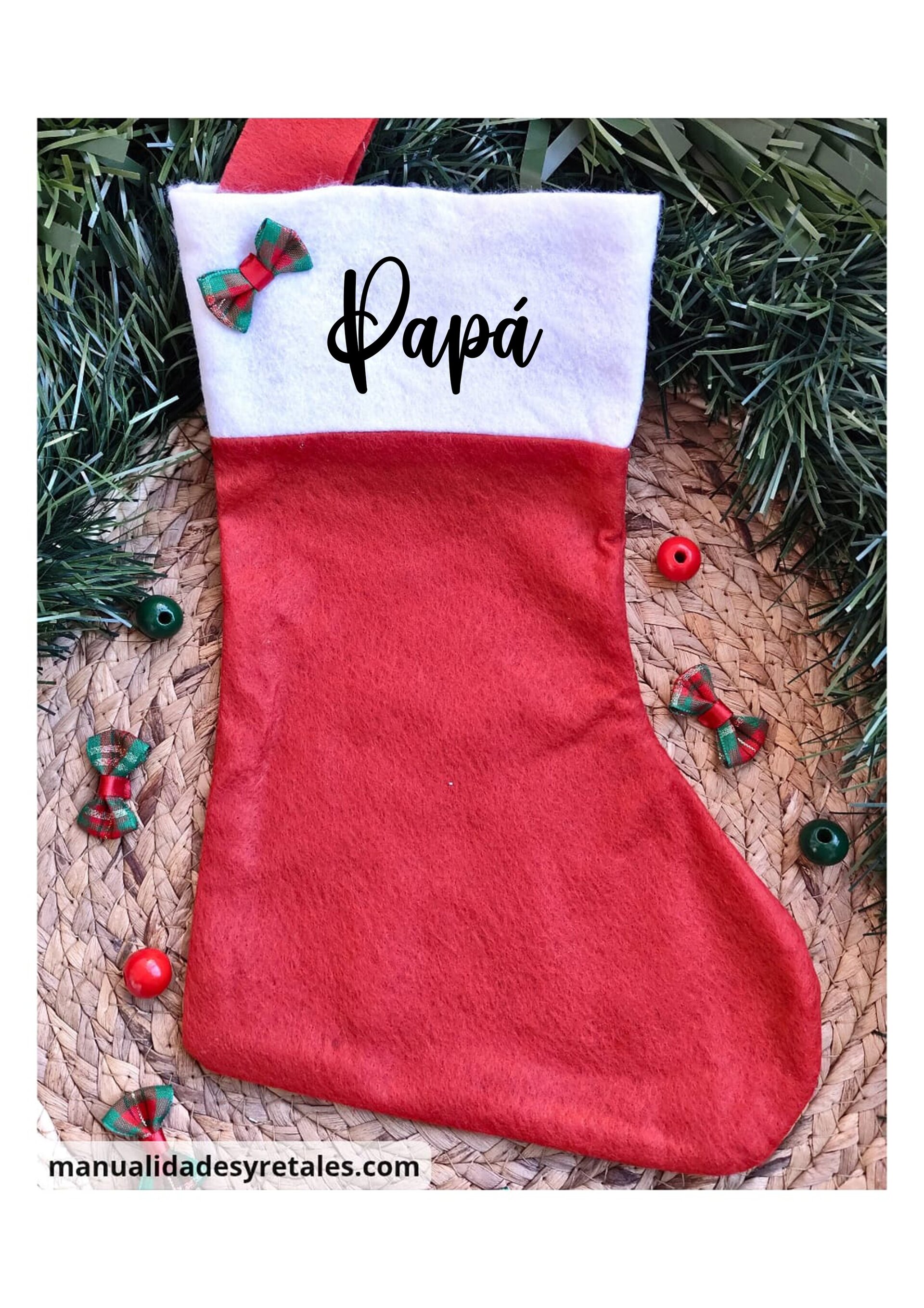 Calcetín navideño personalizado - 6